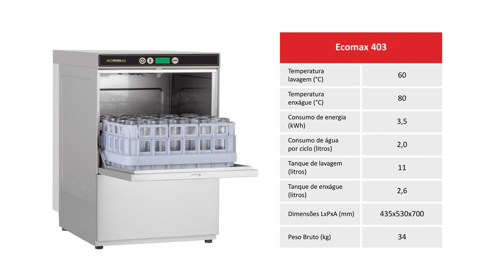 Lava-louça Ecomax 403